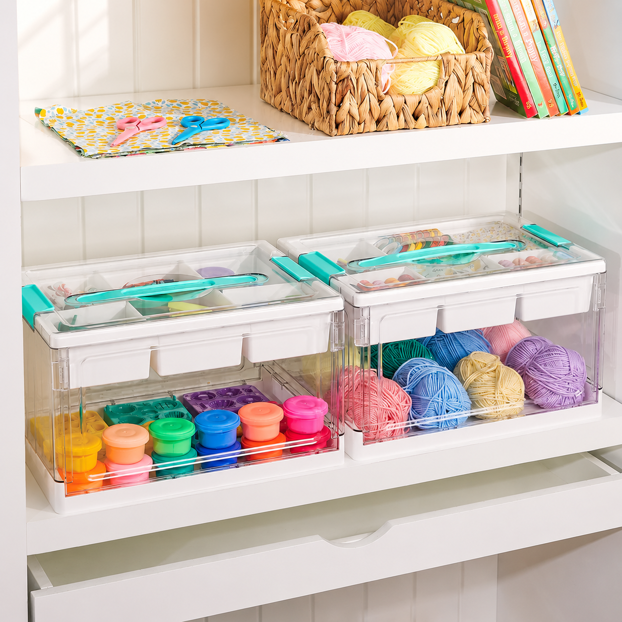 The Clutter-Free Kit — Clear Storage Organizer Bin