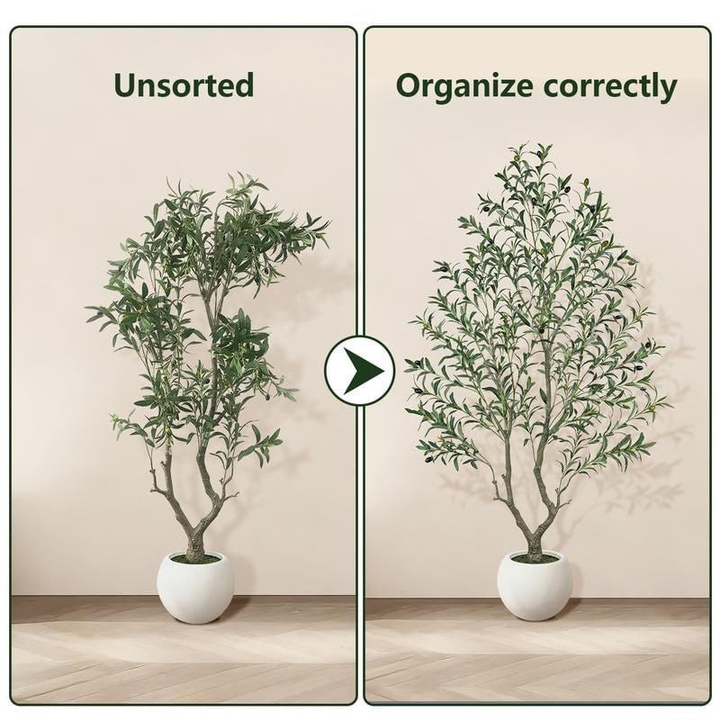Halvora 8ft Faux Olive Tree gallery image 3