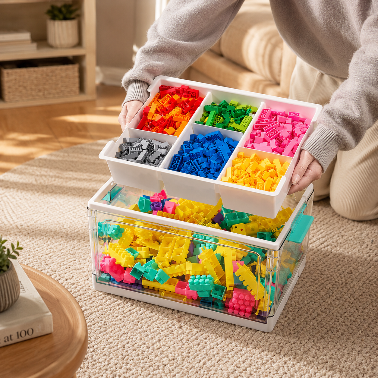 The Clutter-Free Kit — Clear Storage Organizer Bin