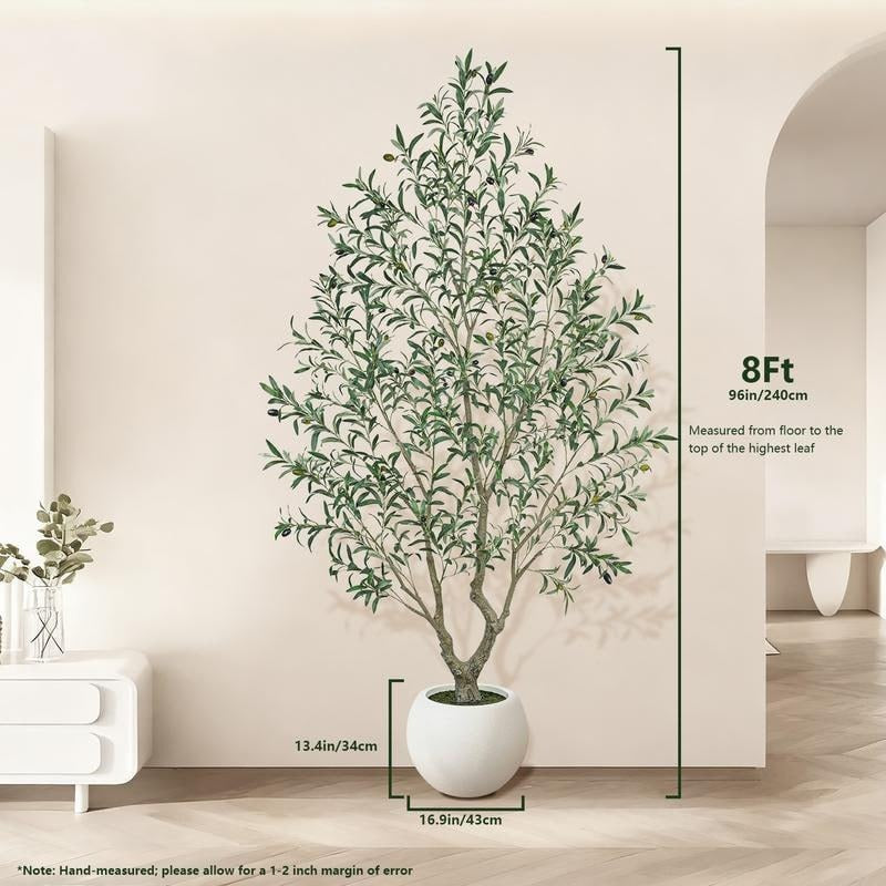 Halvora 8ft Faux Olive Tree gallery image 2